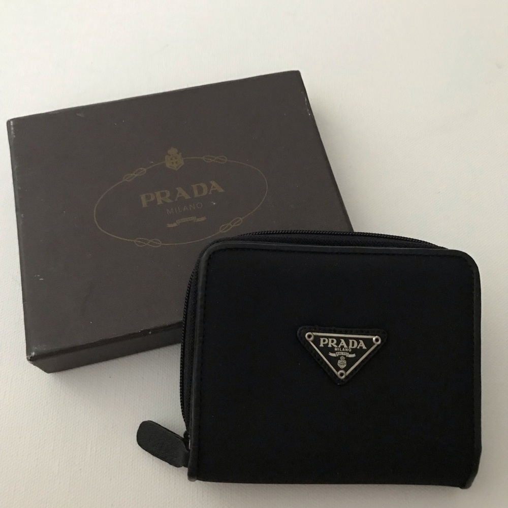 Authentic Prada nylon wallet